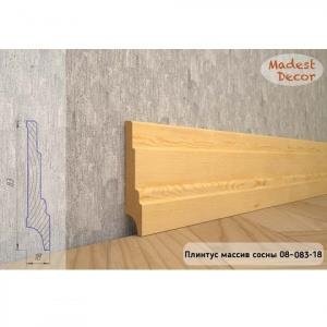 Плинтус Madest Decor из массива сосны 08-83-18 (пог. м)