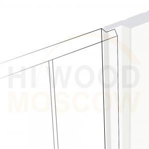 Финишный молдин стеновой панели Hiwood LF124A NP 12x42х2700 мм