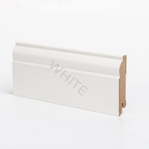 Плинтус Deartio Economy W04-80 White 16х80х2050 мм (пог. м)
