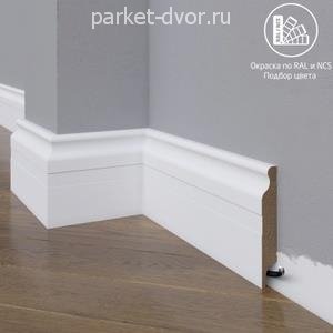 Плинтус Madest Decor 02-100-16 окрашенный в ваш цвет RAL/NCS 16х100 мм (пог. м)