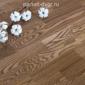 Паркетная доска Amber Wood Ретро Ясень Лак Светлый Орех