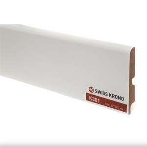 Плинтус МДФ Kronopol P85 K301 White 16х85 мм (пог. м)