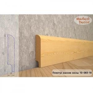 Плинтус Madest Decor из массива сосны 10-83-18 (пог. м)