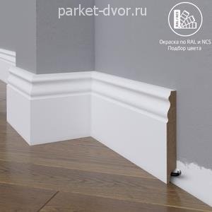 Плинтус Madest Decor 22-120-16 окрашенный в ваш цвет RAL/NCS 16х120 мм (пог. м)