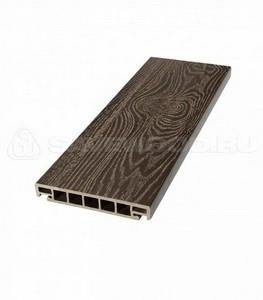 Террасная доска SaveWood Salix-S T Тёмно-коричневый 25х163х4000 мм