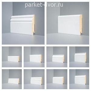 Плинтус Deartio Universal U105-80 Белый 16х80х2050 мм (пог. м)