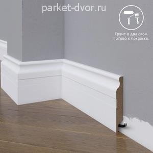 Плинтус Madest Decor 02-100-18 Под покраску 18х100 мм (пог. м)