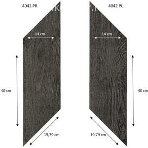 Кварцвиниловая плитка ПВХ Forbo Professional 2,2 mm 4042 Ромб Black Fine Oak