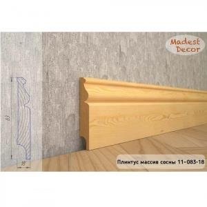 Плинтус Madest Decor из массива сосны 11-83-18 (пог. м)