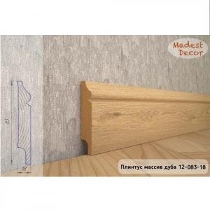 Плинтус Madest Decor из массива дуба 12-83-18 (пог. м)