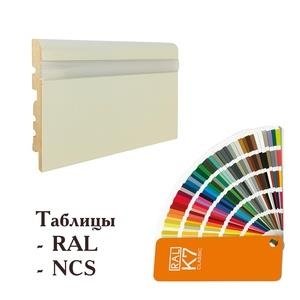 Плинтус МДФ Finitura Decor R9-VLED в ваш цвет по RAL/NCS с подсветкой 16х100 мм (пог. м)
