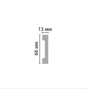 Плинтус Decomaster D157 13х66х2000 мм (пог. м)