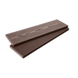 Террасная доска ДПК EcoDecking Tehno Шоколад 20х140х4000 мм