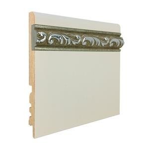 Плинтус МДФ Finitura Decor Серебро в ваш цвет по RAL/NCS 16х150 мм (пог. м)