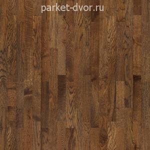 Паркетная доска Tarkett Salsa Дуб Шоколад Браш 3-полосный