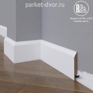 Плинтус Madest Decor 16-083-12 окрашенный в ваш цвет RAL/NCS 12х83 мм (пог. м)