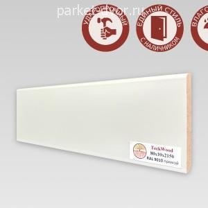 Плинтус TeckWood RAL 9010 10х80х2150 мм (пог. м)
