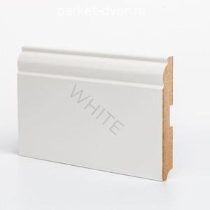 Плинтус Deartio Economy W04-120 White 16х120х2050 мм (пог. м)
