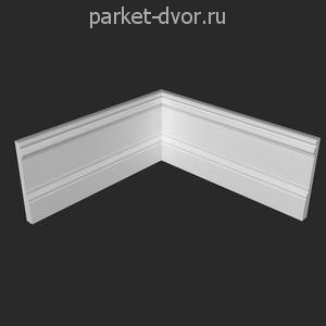 Плинтус Deartio P15.134.16 Белый под покраску 16х134х2070 мм (пог. м)