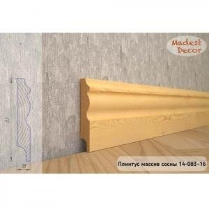 Плинтус Madest Decor из массива сосны 14-83-18 (пог. м)
