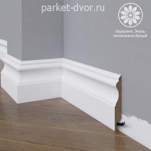 Плинтус Madest Decor 03-100-16 Белый 16х100 мм (пог. м)