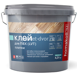 Клей Homakoll TILE 2K PU для ПВХ, LVT и SPC 4.31 кг