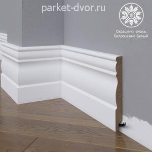 Плинтус Madest Decor 24-136-16 Белый 16х136 мм (пог. м)