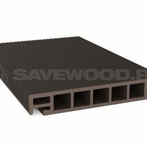 Террасная доска SaveWood Salix-S Тёмно-коричневый 25х163х6000 мм