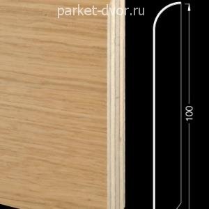 Плинтус шпонированный Tecnorivest Дуб белёный 15х100х2500 мм (пог. м)