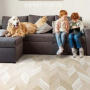 Пробковые полы Corkstyle Chevron Creme Glue