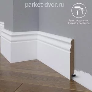 Плинтус Madest Decor 22-120-16 Под покраску 16х120 мм (пог. м)