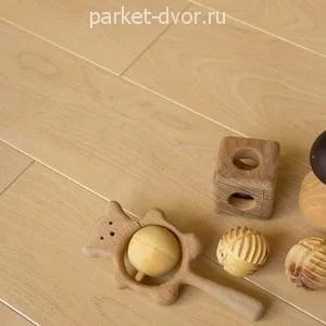 Паркетная доска Amber Wood Фьюжн Береза Желтая Розовый Жемчуг Лак