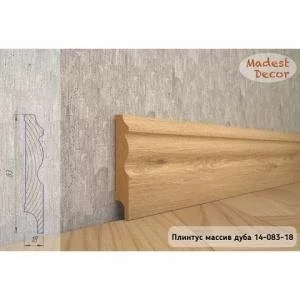 Плинтус Madest Decor из массива дуба 14-83-18 (пог. м)