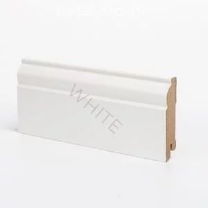 Плинтус Deartio Economy W04-80 White 16х80х2050 мм (пог. м)