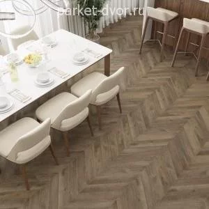 SPC ламинат Alpine Floor Chevron Alpine Еco 18−4 Дуб Насыщенный