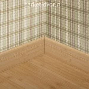 Плинтус Parketoff из массива Бамбук горизонтальный Натуральный (пог. м)