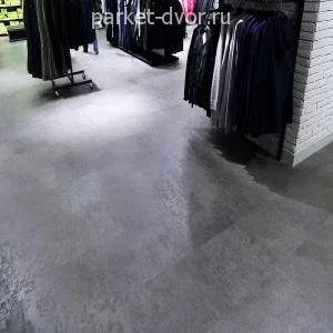 Кварцвиниловая плитка ПВХ Vertigo Trend Stone&Design 5520 Concrete Dark Grey