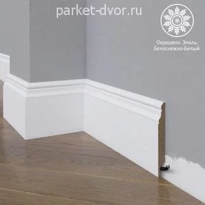 Плинтус Madest Decor 05-100-12 Белый 12х100 мм (пог. м)