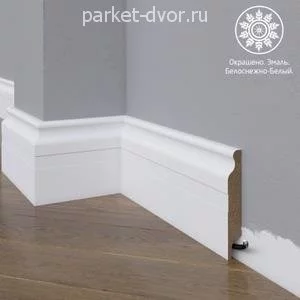 Плинтус Madest Decor 02-100-16 Белый 16х100 мм (пог. м)