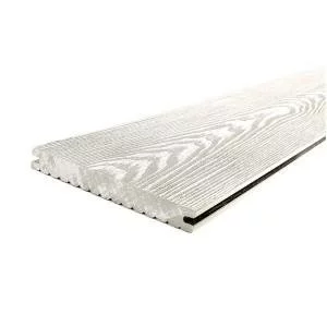 Террасная доска ДПК Holzhof Solid полнотелая 18х150х4000 мм Слоновая кость