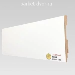 Плинтус TeckWood Белый Роял 16х100х2150 мм (пог. м)