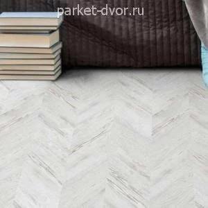 Пробковые полы Corkstyle Chevron White Lock