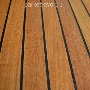 Массивная доска Ablux Ekzofloor Тик Масло герметик Sika 12х90 мм