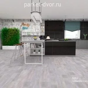 Виниловый ламинат SPC Betta Studio S201 Дуб Затертый Светлый