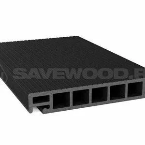 Террасная доска SaveWood Salix-S Чёрный 25х163х6000 мм