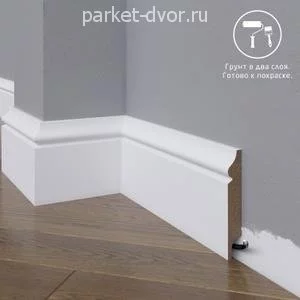 Плинтус Madest Decor 12-100-16 Под покраску 16х100 мм (пог. м)