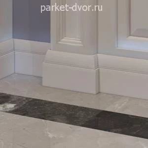 Плинтус Evrowood Белый PN 130 16х120х2000 мм (пог. м)