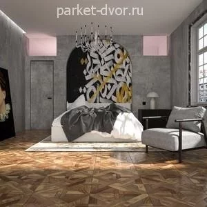 Инженерный модульный паркет Kochanelli Корсика Орех 548х548х15 мм