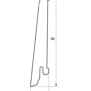 Плинтус шпонированный Tarkett Oak Lava 20х80х2400 мм (пог. м)