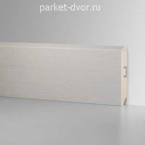 Плинтус МДФ Vecchio Parquet Design №33 Дуб Джок Стрейтч Белый 16х81 мм (пог. м)